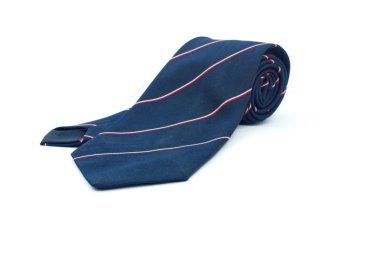 beyaz zemin üzerine mavi kravat