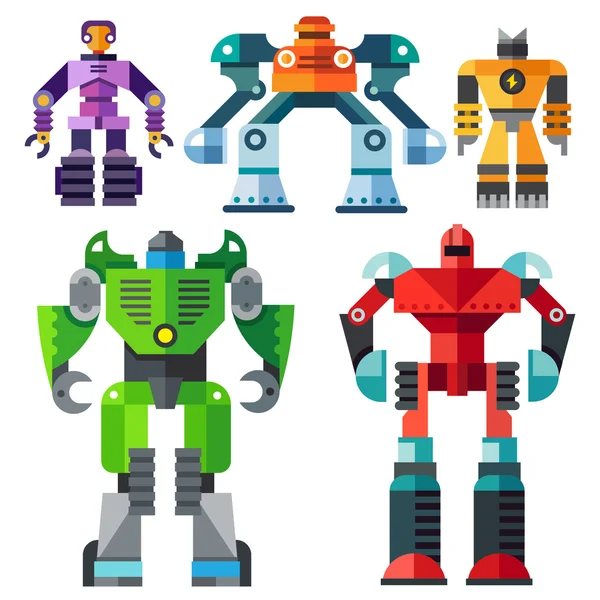 Robots transformateurs modernes — Image vectorielle