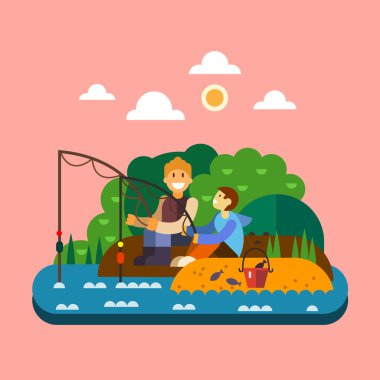 Balık tutma manzara