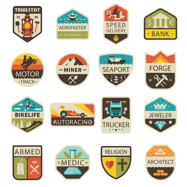 Vintage logos and badges — Stock Vector