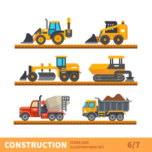Transport und Werkzeug für den Bau — Stockvektor