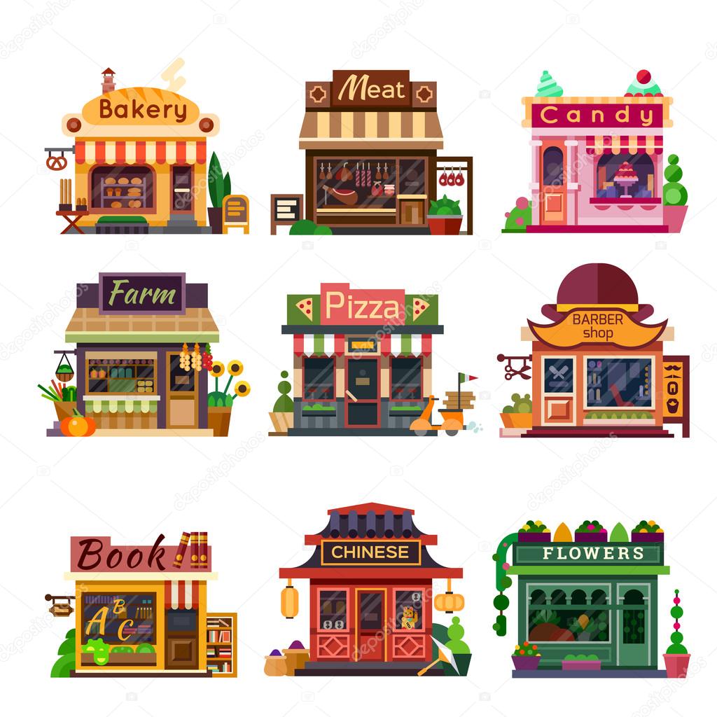 Set of nice shops #4