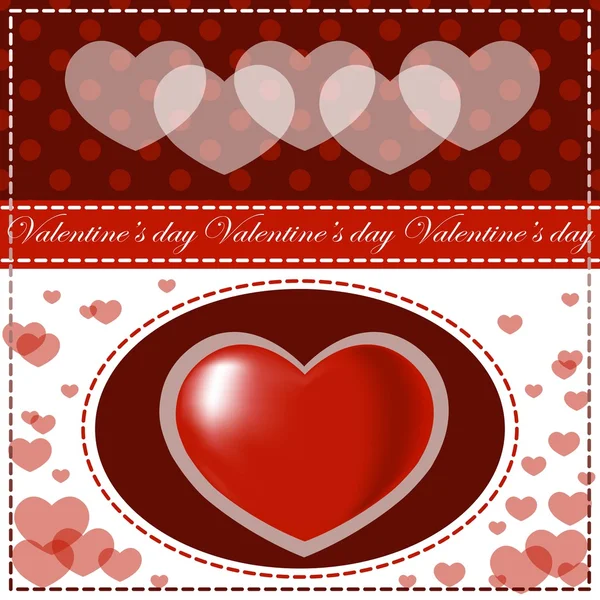 Valentine's day vector background — Stock Vector