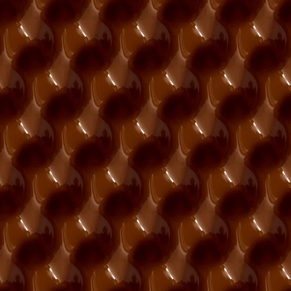 Seamless convex pattern chocolate closeup background. — Stock Photo, Image