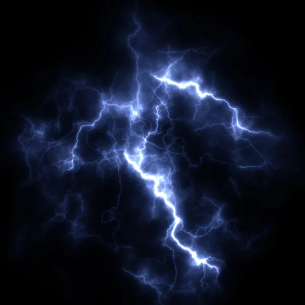 Electric storm. A bright flash of lightning closeup. A high reso — Stock Photo, Image