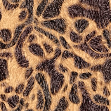 Seamless leopard fur background. clipart