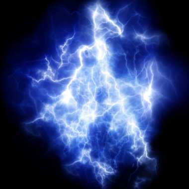 Güçlü thunderbolt. Elektrik deşarj. Yüksek çözünürlüklü.