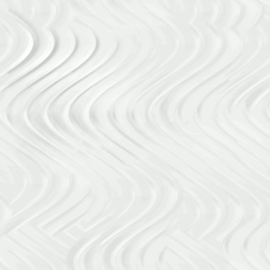Seamless relief plaster wavy white.