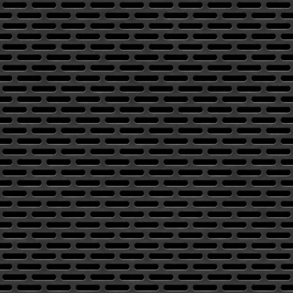 Seamless perforated black panel background.