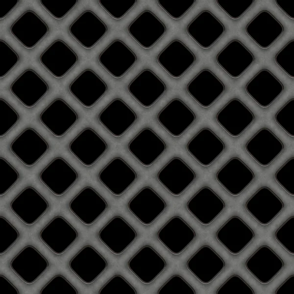 Seamless metal bars isolated on black. — Stock Photo, Image