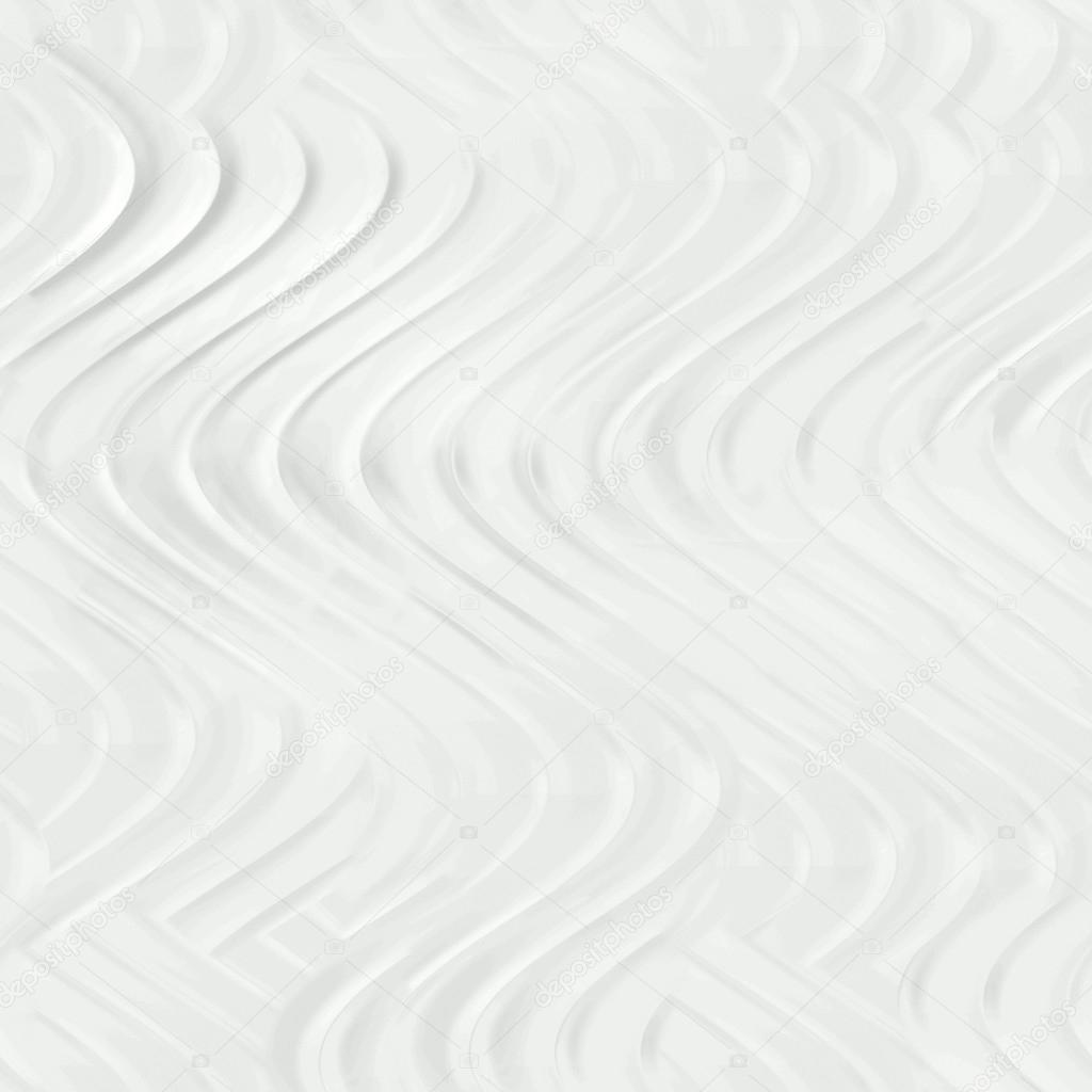 Seamless relief plaster wavy white.