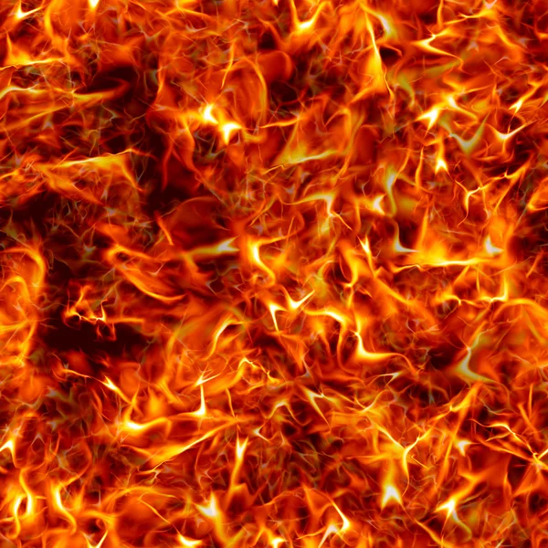 Seamless texture of fire. Bright flames from the explosion. — Stock Photo, Image