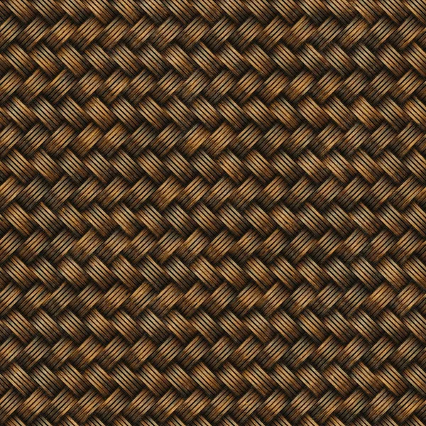 Bezešvé dekorativní dřevěný povrch. Povrchová proutěný koš. — Stock fotografie