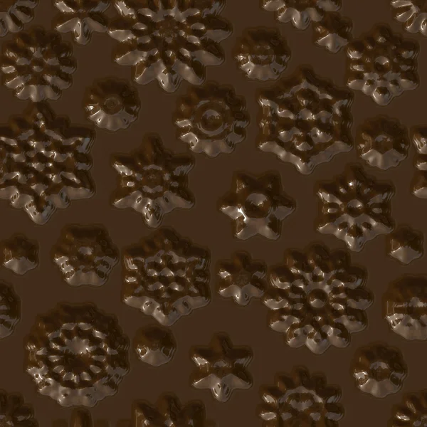 Seamless texture chocolate background. Embossed chocolate patter — Stock Photo, Image