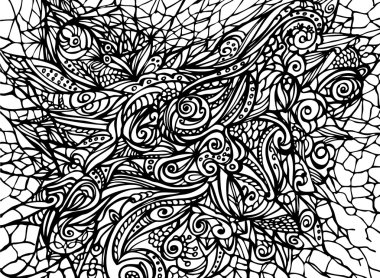 Ajur çizilmiş süs arka plan. Soyut dantelli vektör 