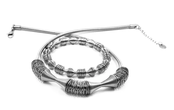 Комплект - Ожерелье и браслет — стоковое фото