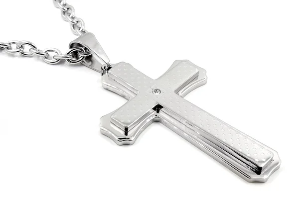 Cross and chain - For men — Stock Photo, Image
