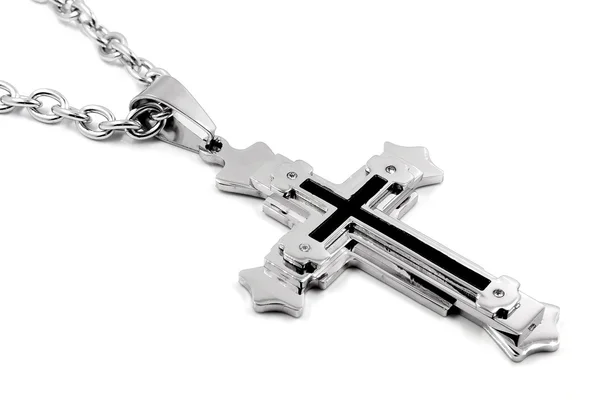 Cross and chain - For men — Stock Photo, Image