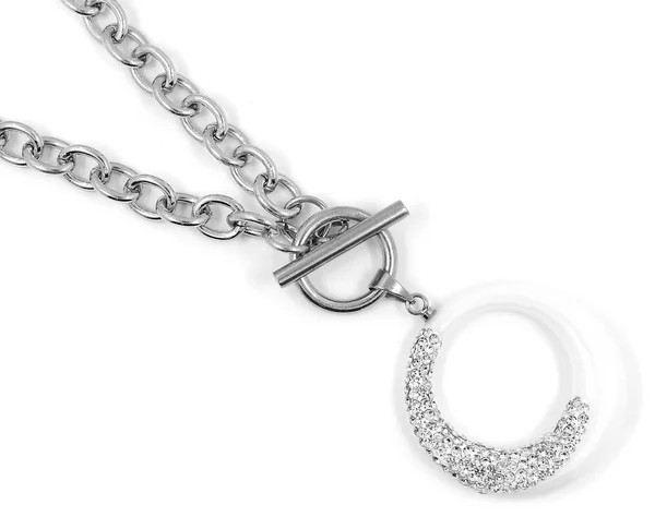 Красивое ожерелье для женщин - нержавеющая сталь — стоковое фото