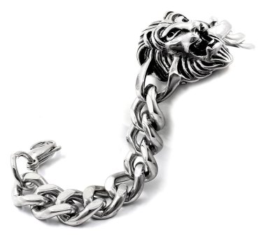 Erkek bilezik ve Aslanın kafasından