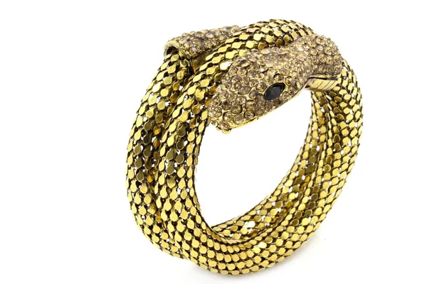 Snake bracelet with crystals — Stock Photo, Image