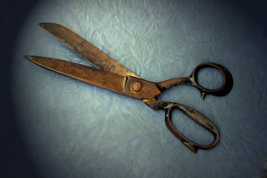 Very old tailor's scissors