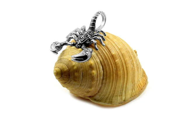 Scorpion necklace pendant. — Stock Photo, Image