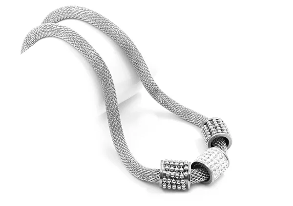 Stainless steel necklace — Stock Photo, Image