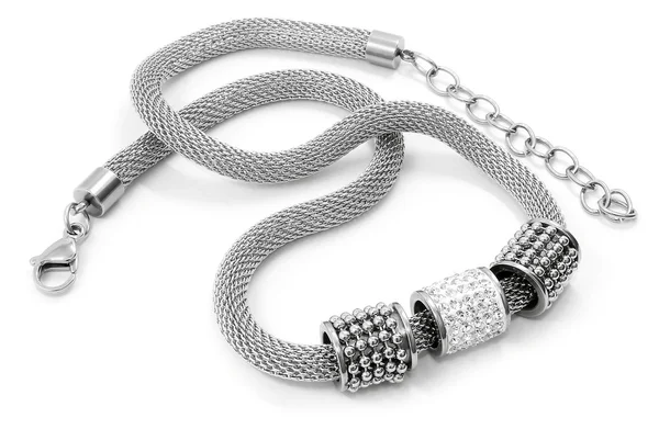 Halskette aus Edelstahl — Stockfoto