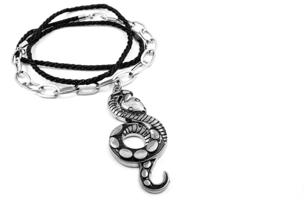 Collier pour homme. Serpent — Photo