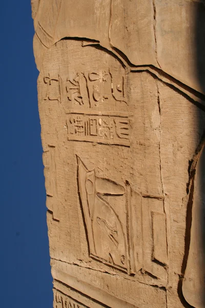 Deel van de Egyptische tempel — Stockfoto