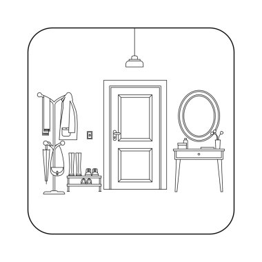 Satır koridor iç kapı ile.