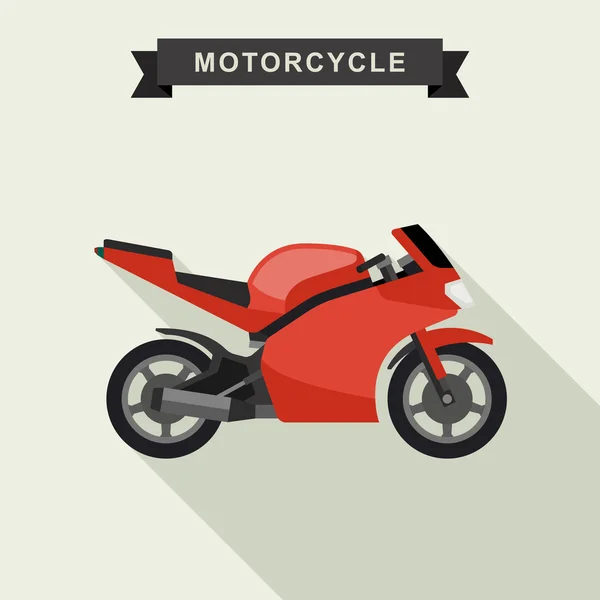 Sport bike flat illustration. — Stock Vector