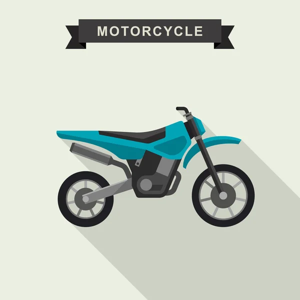 Motoctoss enduro bike. — Stock Vector