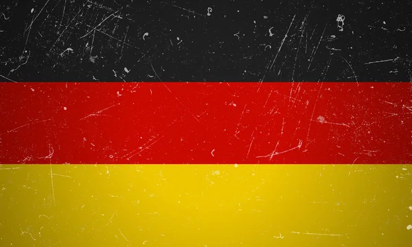 Drapeau grunge allemand — Image vectorielle