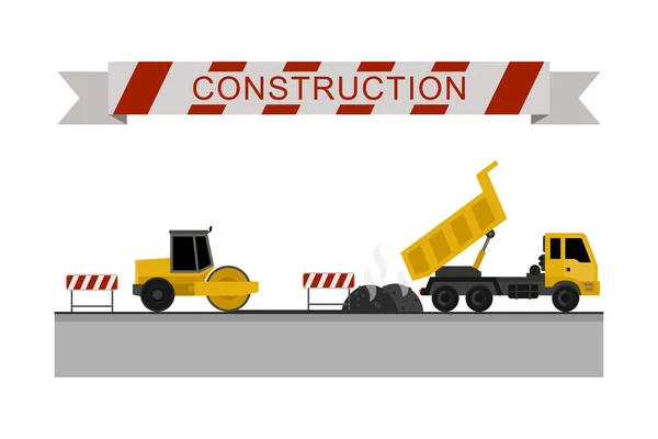 Construction machines icons. — Stock Vector