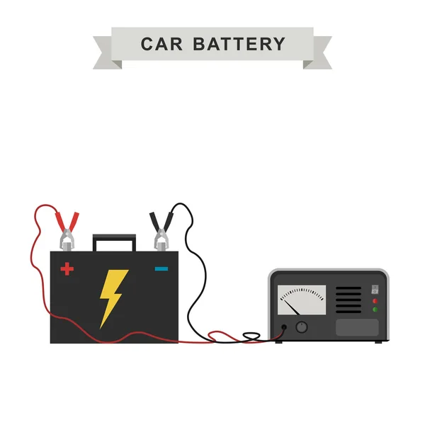 Ilustração da bateria do carro . —  Vetores de Stock