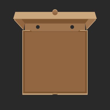 Pizza için karton kutu açıldı