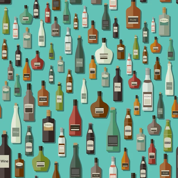 Αλκοολούχα ποτά χωρίς ραφή πρότυπο — Διανυσματικό Αρχείο