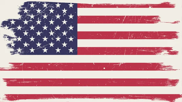 Grunge çerçeve ile Amerikan bayrağı