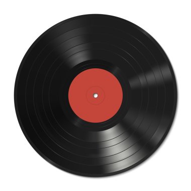 Vinyl record template clipart