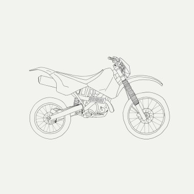 İzole motosiklet. Enduro Kiralama