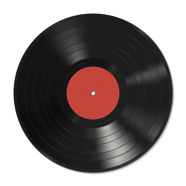 Vinyl record template