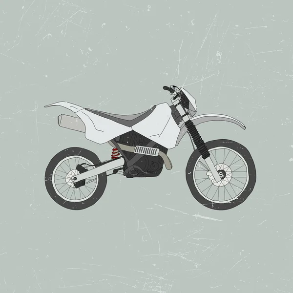 Enduro bike motocross — Stock Vector