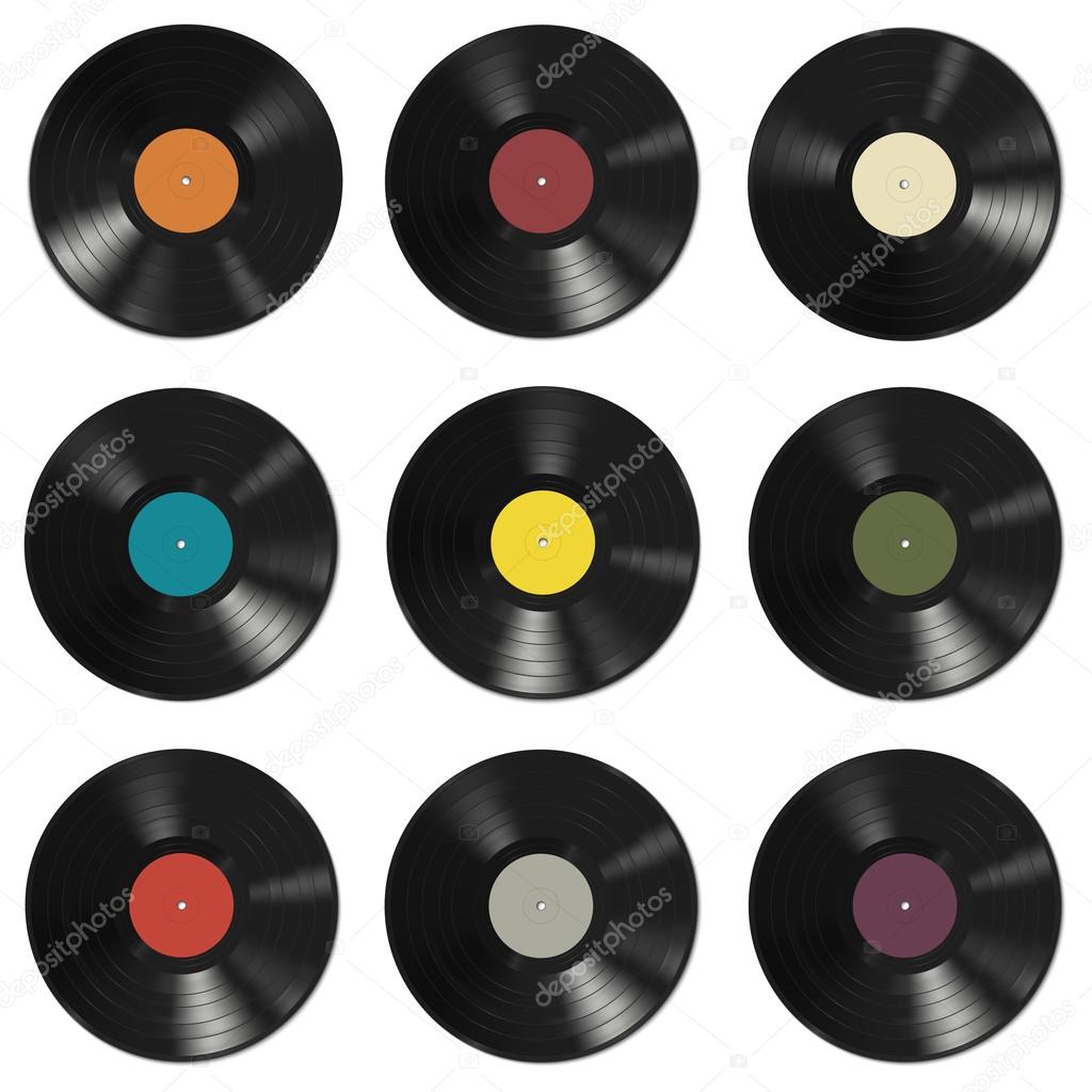 Vinyl records pattern