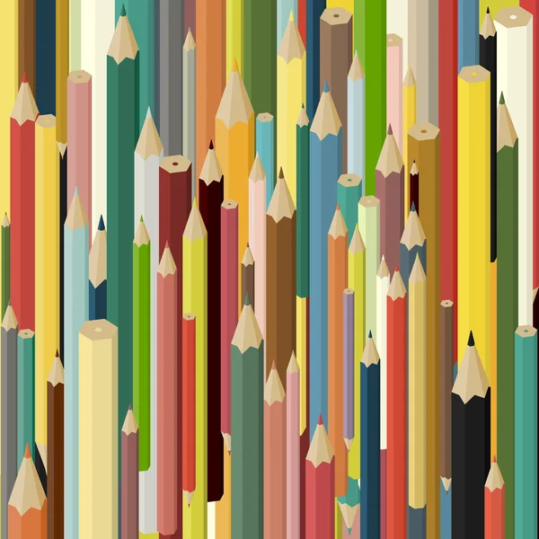 Crayons colorés — Image vectorielle