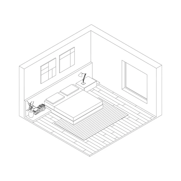 Dormitorio — Archivo Imágenes Vectoriales