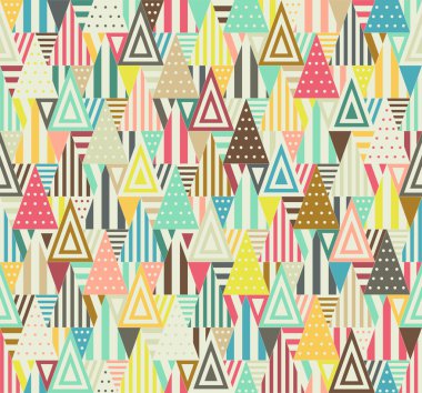 üçgenler ile geometrik desen