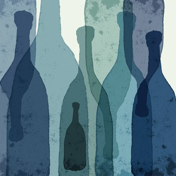 Blaue Flaschen. — Stockvektor