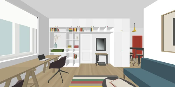 Interieur — Stockvector